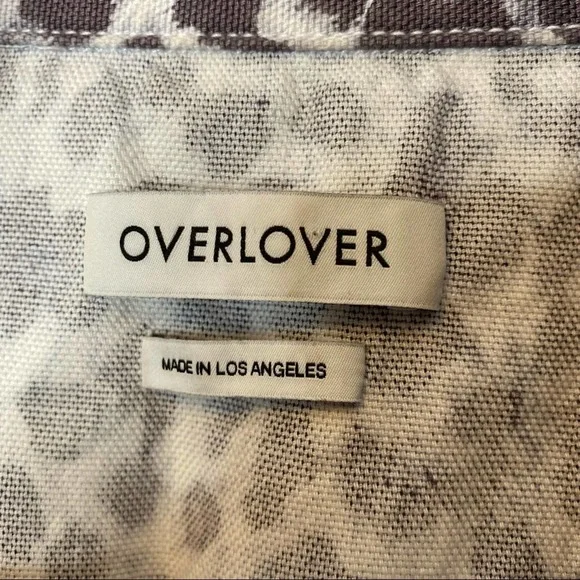 Overlover Hope Cotton Twill Leopard Print Jumpsuit